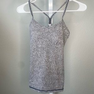 Lululemon Power Y Tank Top Workout Athletic Wear White Black White Grey 2 NWT